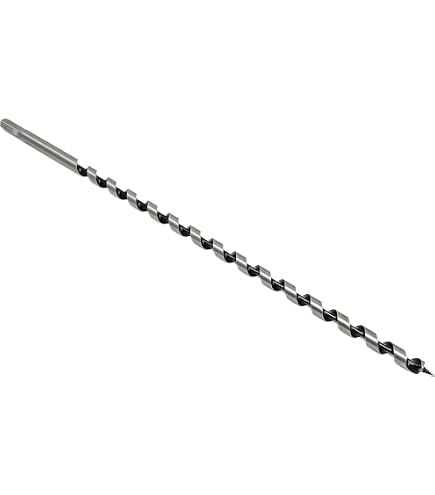 Am-Tech 4er-Set Erdbohrer (600mm) – Größen 8, 12, 16, 24mm, Aus Hochwertigem Kohlenstoffstahl