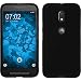 Produktbild PhoneNatic Case für Lenovo Moto E3 Hülle Silikon schwarz matt + 2 Schutzfolien