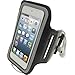 Produktbild igadgitz Schwarz Reflektierende Anti-Rutsch Neopren Sports Armband Oberarmtasche für Apple iPod Touch 6. Generation (Juli 2015) & 5. Generation (2012-2015)
