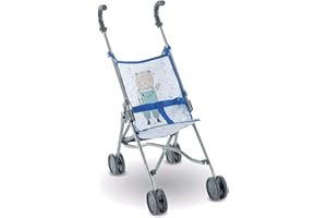 Corolle - Poussette Canne, accessoire, pour poupon 36, 42 et 52cm, dès 3 Ans, Bleue, 9000140730