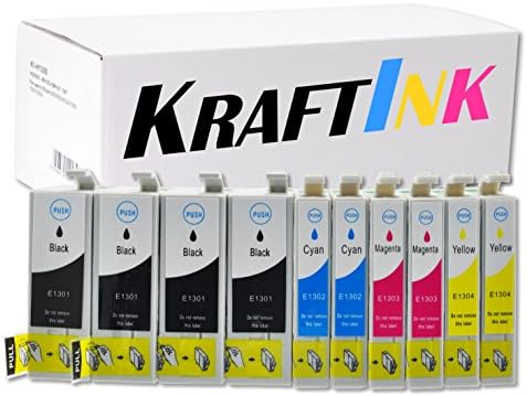 Kraftink 10x Ink Cartridge for use with Epson WorkForce WF-3010DW WF-3520DWF WF3530DTWF Wf3540Dtwf