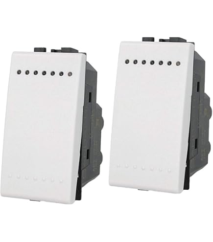 Deviatore Bipolare Illuminabile LNT 803B, 16A 250Vac, Compatibile Living, Bianco