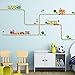 Produktbild Decowall DW-1504 Zug Gleise Transporte Autos Fahrzeuge Wandtattoo Wandsticker Wandaufkleber Wanddeko für Wohnzimmer Schlafzimmer Kinderzimmer