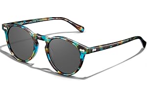 Carfia Gafas de sol Mujer Polarizadas Vintage con Montura de Acetato y Protección UV400