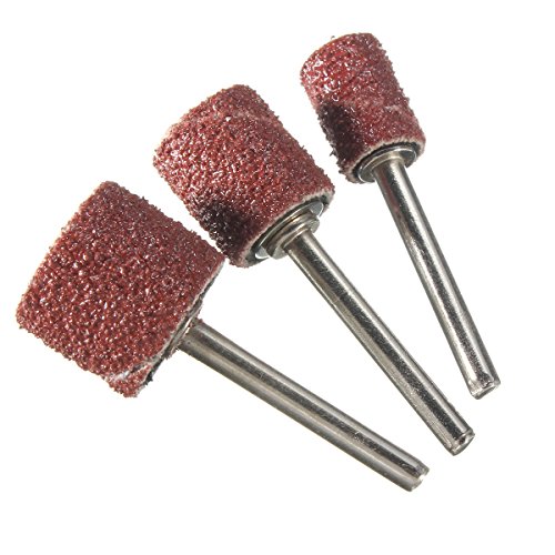 KING DO WAY Schleifhuelsen 102pcs rotary schleifen band schlagzeug w / mandrels 1 / 2, 3 / 8 1 / 4 120 grit passt dremel Schleifen Drum Sleeves - 2
