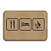 Produktbild ITSHHMB Doormats Bath Rugs Outdoor Mat,Eat Sleep Windsurf Non-Slip Outside/Inside Floor Mat Health Wellness Kitchen Entrance Rug 23.6" x 15.7"(40 x 60CM)