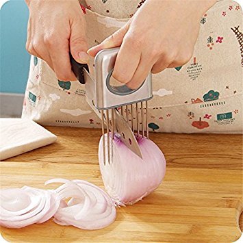 Best Zwiebelhalter Tomate Schneide Fleischhammer Edelstahl Küche Gadgets Gemüse Werkzeuge Kochen Werkzeug Küche Zubehör - 3
