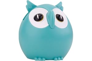 Imikeya Búho teléfono móvil soporte gafas titular de la caja de música en forma de búho de dibujos animados de madera plastictablet soporte de escritorio titular cuna para