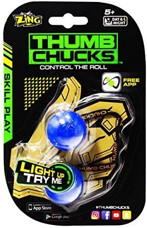 Thumb Chucks - Blue - Control The Roll, Fidget, Skill Toys, Zing