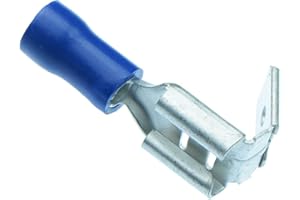 SWITCH ELECTRONICS 20 x Blue Insulated Piggyback Crimp Spade Terminal Connector 14-16 AWG Wire Cable