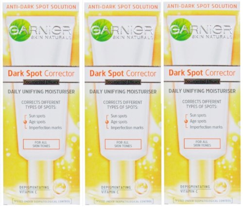 3 x 50ml Garnier Skin Naturals Dark Spot Corrector Daily Moisturiser