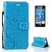 Produktbild CaseHome Microsoft/Nokia Lumia 650 PU-Leder Etui (Mit Freiem Schirm-Schutz) Stilvoll Schön Schmetterling Reben Geprägt Stoßfest Muster Gedruckt Entwurf Hülle Stand-Funktion Magnetischer Flip Folio Mit Handschlaufe und Kartenschlitz Anti-Rutsch Buch-Art Fall Abdeckung Haut Schale Passt perfekt für Microsoft/Nokia Lumia 650-Blau