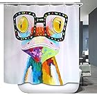 ELLEMOI Cortina de Ducha 3D Impresión Digital Impermeable y Moho Tejido Cortina de Baño...