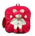 Funtastik Pink Happy Teddy Design Premium Quality Kids Bag / Picnic Bag / Play School Bag / Soft Toy Bag RS.279.00