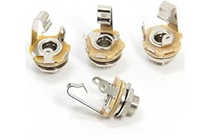 ancable - entrada de Guitarra Hembra de 1/4 Pulgadas, 6,35 Mm, Panel Mono Ts