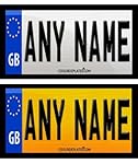 Coolrideplates&reg; 90 X 50mm Personalised Rear Number Plate Self-Adhesive Stickers designed for Little Tikes Cozy Coupe *SIMPLY ADD A GIFT MESSAGE WITH THE NAME, COLOUR COMBO, AND DOB REQUIRED WHEN ORDERING*