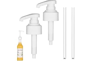 LOKXMVE 2 Pièces Pompe Sirop pour Monin Distributeur Sirop Pompe avec Tuyaux Réutilisables Pompe Doseuse 10ml pour Monin Bouteilles de Sirop 1L