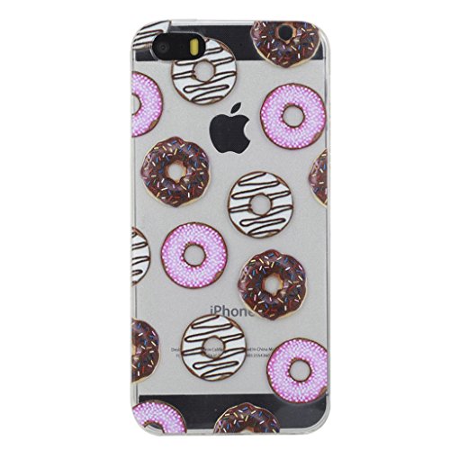 Funda iPhone 5 5S SE Silingsan Funda de Silicona TPU para iPhone 5 5S SE Carcasa Transparente Soft Clear Case Cover Funda Blanda Flexible Carcasa Delgado Ligero Caja Anti Rasgu os Anti Choque con Dise o Creativo - Donas Dulces Funda iPhone 5 5S SE Silingsan Funda de Silicona TPU para iPhone 5 5S SE Carcasa Transparente Soft Clear Case Cover Funda Blanda Flexible Carcasa Delgado Ligero Caja Anti Rasgu os Anti Choque con Dise o Creativo - Donas Dulces