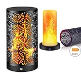 🔥 【WASSERFREI & 6 STUNDEN VERWENDUNG】 Die Taste öffnet und schließt die Flammenlampe. Die Bedienung ist einfach und bequem. Niederspannungs-Gleichstromladung, und nach dem Öffnen 6 Stunden automatisch gelöscht, humanisierter. Wasserdichtes IP44-Niveau, kann hohe Temperaturen im kalten, windigen oder feuchten Klima im Sommer und Winter verhindern, kann normalerweise verwendet werden.