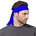 Produktbild Brave Pioneer Herren Stirnband Schweißband Damen Elastische Haarband rutschfest Knoten Für Sport Freizeit Fußball Fitness Yoga Joggen Running Tennis Rennrad Outdoor Indoor (blau)