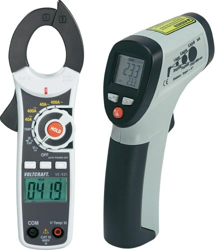 VOLTCRAFT Vorteilsset VC-521 Stromzange / IR 260-8S Infrarot-Thermometer VOLTCRAFT Vorteilsset VC-521 Stromzange / IR 260-8S Infrarot-Thermometer Bilder