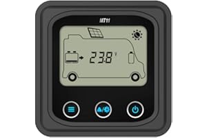 EPEVER MT11 - Misuratore di carica per MPPT DuoRacer, 10 A, 20 A, 30 A, per 2 batterie