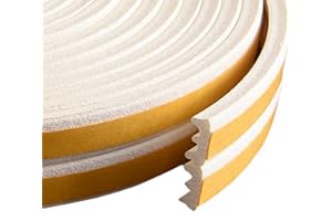 UPSEN Samoprzylepna taśma uszczelniająca do drzwi, okien, 10 m, uszczelka do drzwi, profil E, gumowa uszczelka wygłuszająca, antykolizyjna, szczeliny okienne, stoper powietrza i okien