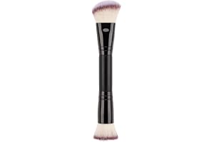 Ögonmakeupborstar,Kosmetikasminkborste Dubbelsidig pulverborste för | Travel Foundation Cream Contouring Brush för vätska, pulver, concealer, kräm