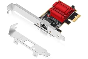 Tarjeta de Red PCIe de 2.5 GB, Adaptador de Interfaz Ethernet NICGIGA 2.5 Gigabit, Witch Realtek RTL8125B, Wake on LAN, 2.5G Nic Compatible con Windows/Linux/Mac OS