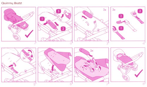 Quinny 2-in-1 Neugeboreneneinlage & Fußsack für Quinny Kinderwagen Buzz, Buzz Xtra, Zapp Xtra und Zapp Xtra 2 - 3