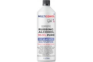 HYDRA NATURALS Multicohol 99.9% First aid Antiseptic Rubbing Isopropyl Alcohol Disinfectant Kills 99% Bacteria, Germs, Fungus, Sanitiser Multipurpose (1000ml Cap)