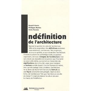 L'Indéfinition de l'architecture