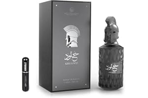RESAES RESISTANT AND AESTHETIC Perfume Khulood Extrait de Parfum 85ml, Perfume Árabe Unisex de Larga Duración, Incluye Atomizador Recargable, Fragancia Fresca y Amaderada con Notas de Piña, Manzana Verde y Almizcle Blanco (Khulood)