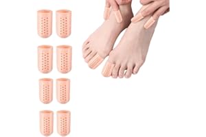 YSTrillion Protège Orteils,10 Pièces Protège Orteil Silicone,Protecteurs D’orteil Respirants,Protége Orteil en Gel,Protection Gros Orteil Pied pour Ampoules Callosités Cors