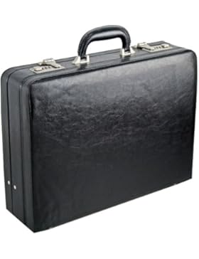D&N Tradition Aktenkoffer feingenarbtes PU 45 cm erw.