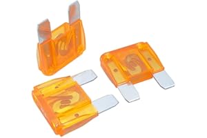 DTMENG 3x40 AMP Maxi Klingensicherung Sicherungen Orange 40A Auto Van Fahrrad Großsicherung