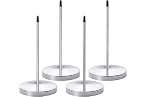 Unvtap Zettelspießer 4 Stück Bonspießer Zettelhalter Memo Halter Papier Spike Kassenbon Halter mit Runde Basis für Rechnungen, Quittungen, Papier, Ordnung, Büroschreibtisch