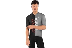 SIROKO Maillot Ciclismo Manga Corta M2 Hombre Ropa de Ciclismo Corte Slim