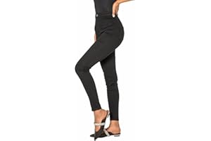 Nina Carter P155 Jean pour femme Coupe skinny Taille haute stretch Effet usé