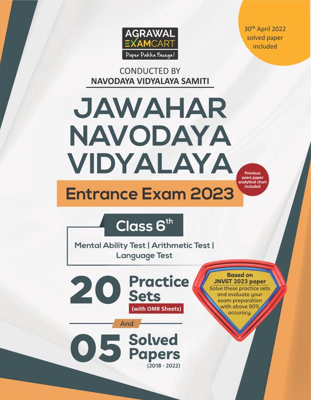 Buy Examcart Jawahar Navodaya Vidyalaya (JNV) Class 6 Practice Sets