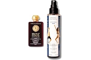 Bronz’Express | Made in France | Lotion Auto-Bronzante Teintée Visage & Corps | Nouveau Design | Bronzage Naturel Immédiat Sans Traces | Vegan | 150 ml