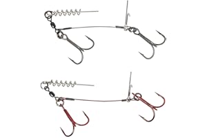 Savage Gear NEW CARBON49 CORKSCREW STINGER 2 HOOK - PIKE PREDATOR FISHING