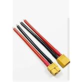 SANEC XT60 Erkek Dişi Lipo Pil Şarj Kablosu 15 cm 1,5mm Silikon Kablolu
