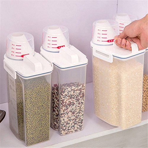 Gorge-buy Boîte de rangement de 4 L pour la cuisine, anti-parasites et anti-humidité