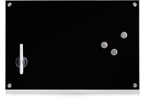 Zeller 11661 Memoboard, Glas, schwarz
