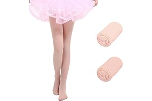 XIYEZDM Girls Tights Ballet Dance Tight Kids Student Footed School Uniform Training Tights Ultra Stretchy Soft Pantyhose Age 4-13