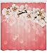 Produktbild ALLMILL Vintage Decor Collection, Vintage Space Suttle auf Grunge zerkratzt Planet Erde Karte zu Sternen Cosmos Galaxy Decor, Polyestergewebe Badezimmer Duschvorhang Set mit Haken, rot orange