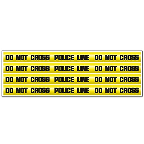 Preisvergleich Produktbild Wandkings Wandsticker Set "DO NOT CROSS" - Crime Tape Absperrband