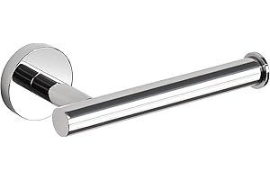 SAYAYO Pulido Portarollos Papel Higiénico, Soporte Papel Higienico Montaje Atornillado Porta Rollos de Papel Higienico Portarrollos Baño Acero Inoxidable para Baño y Cocina, EGX888-C