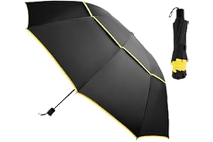 Kalolary 47/54/62 Pouces Grand Parapluie de Golf avec Protection UV, Parapluie à Double Couche Ventilée et Résistant Au vent, Parapluie Extra Large pour Homme Femme